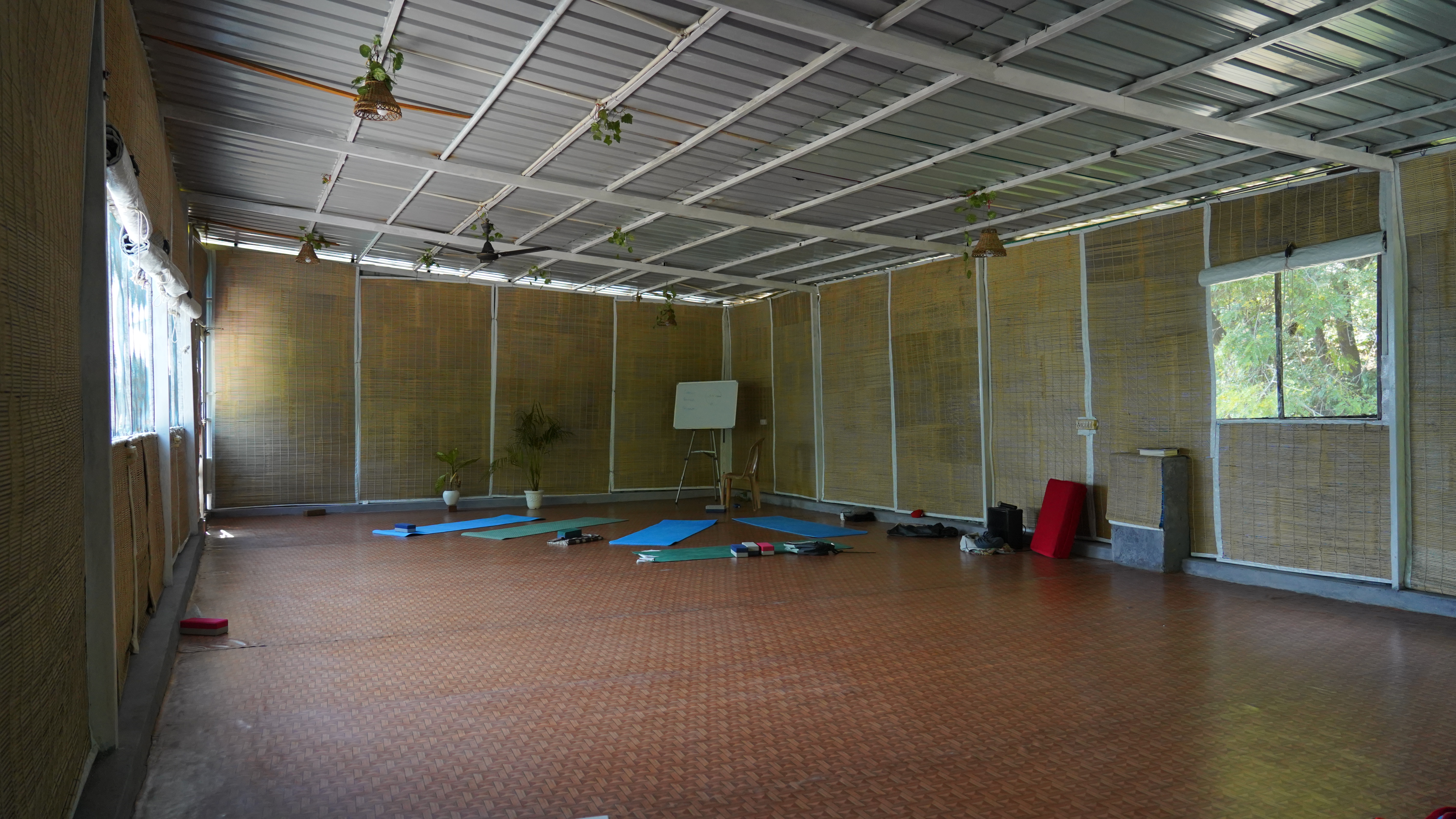 Yoga practice hall